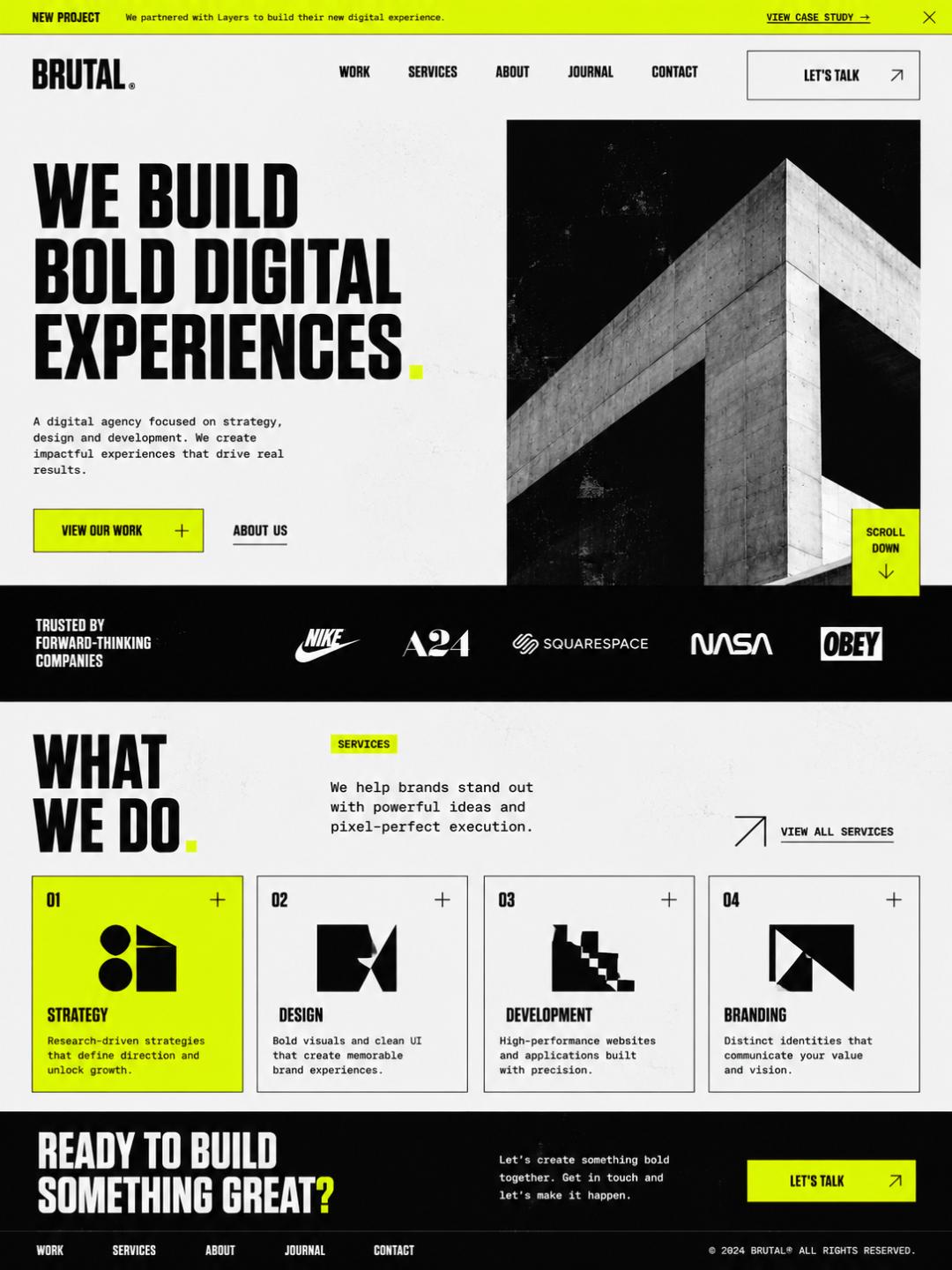 Brutalist design archetype