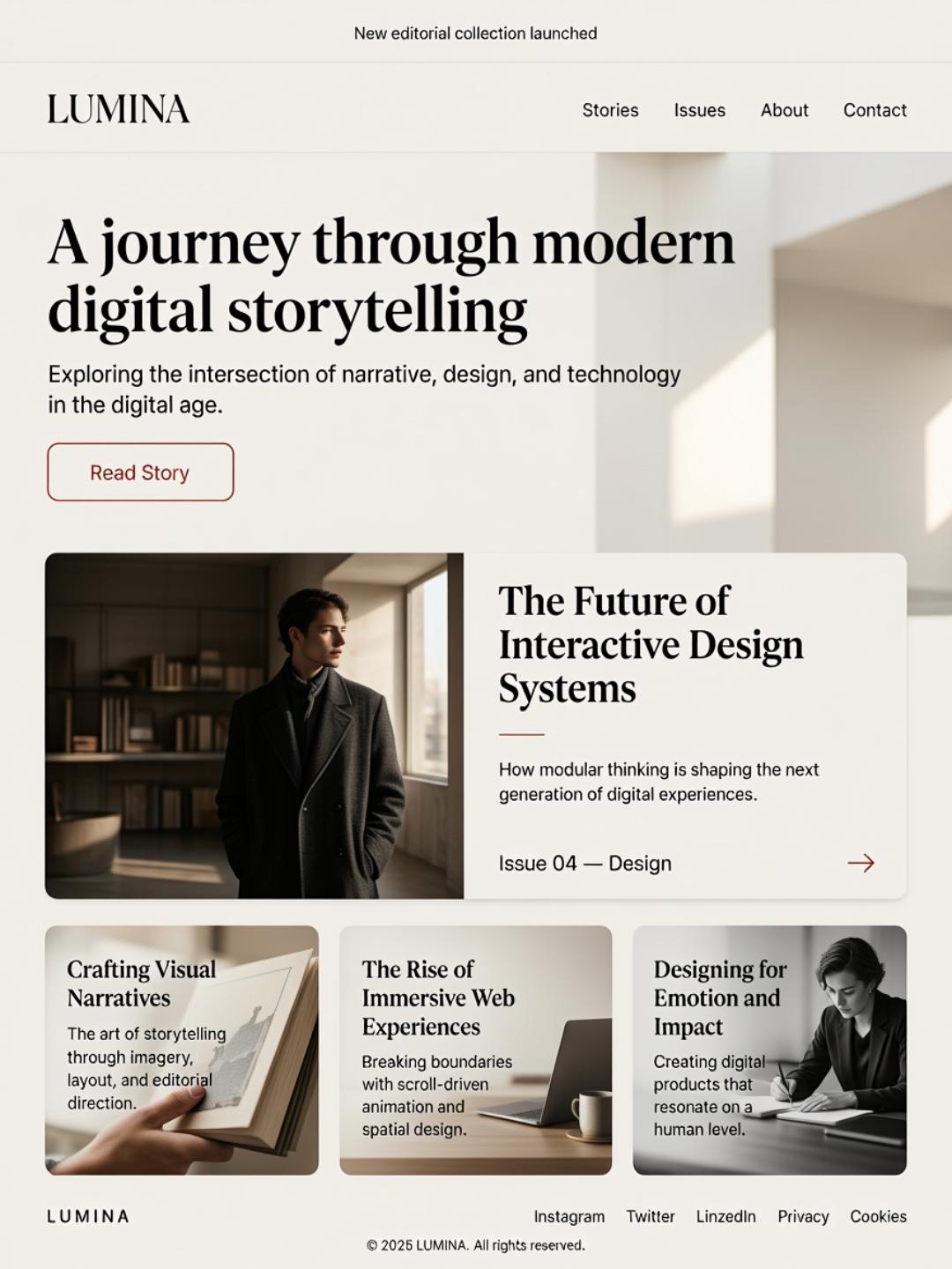 Modern clean aesthetic example