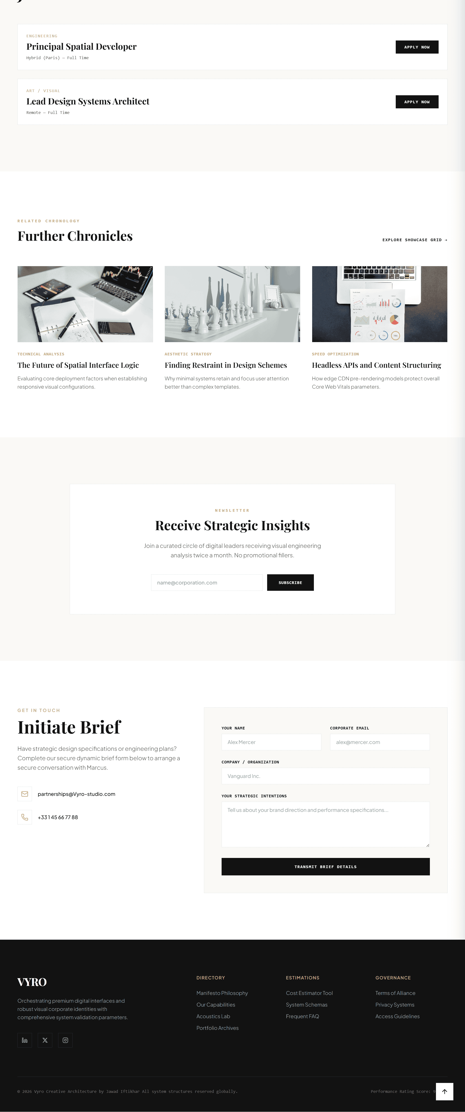 Vyro creative studio theme design overview